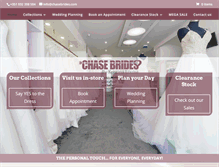 Tablet Screenshot of chasebrides.com